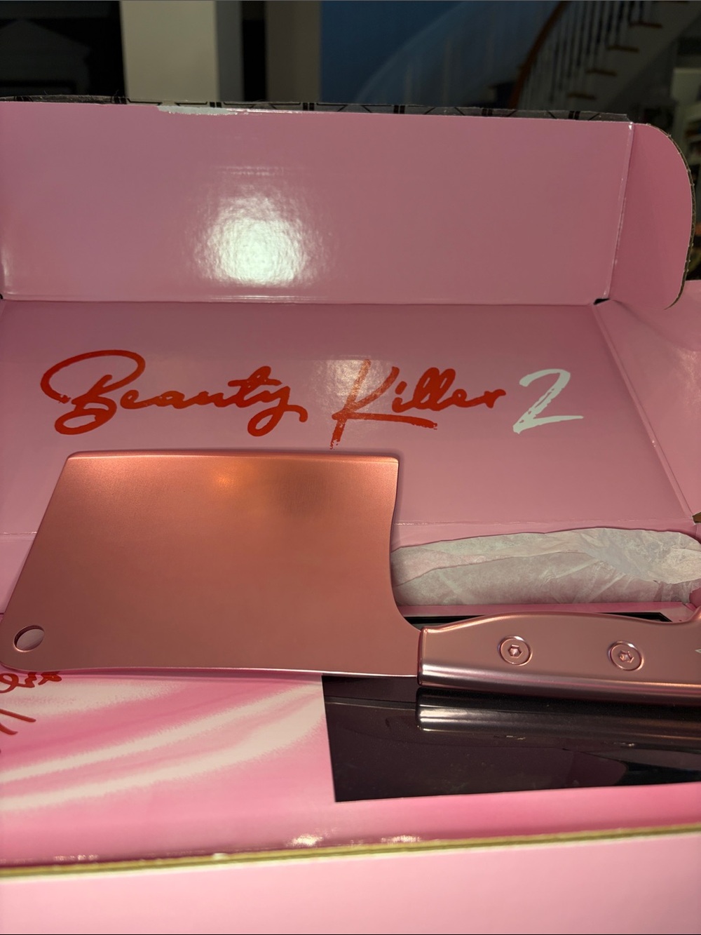 Jeffree Star Beauty Killer 2 Pink metallic hand mirror